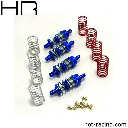 Hot Racing - Blue Aluminum 32mm Shock Absorber Set - Hobby Recreation Products