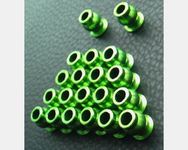 Hot Racing - Green Aluminum Hollow Ball Set (20) for Axial AX10, SCX10, Yeti, Scorpion - Hobby Recreation Products