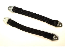 Hot Racing - Suspension Travel Limit Straps, 90mm, Gun Metal, (2pcs) - Hobby Recreation Products