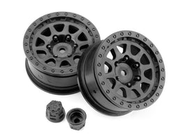 HPI Racing - CR-10 Wheel, 1.9mm, Black, (2pcs), Venture Toyota - Hobby Recreation Products
