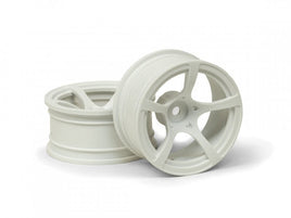 HPI Racing - D5 Wheel White (9mm/2pcs) for 1/10 Touring Cars - Hobby Recreation Products
