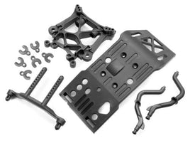 HPI Racing - Skid Plate/Body Mount, Savage X Shock Tower Set - Hobby Recreation Products