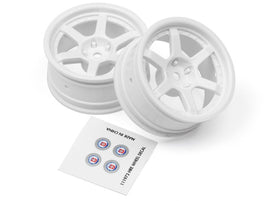 HPI Racing - White HRE C106 Wheel, 26mm, 6mm Offset, (2pcs) - Hobby Recreation Products
