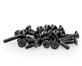 J Concepts - B6.4 Titanium Screw Set, Lower, Black, 26pc - Hobby Recreation Products