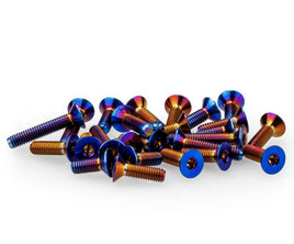J Concepts - B6.4 Titanium Screw Set, Lower, Blue, 26pc - Hobby Recreation Products