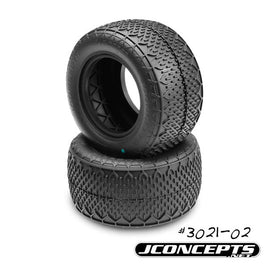 J Concepts - Bar Codes Tires - Green Compound (Fits 2.2" Truck Wheel) - Hobby Recreation Products