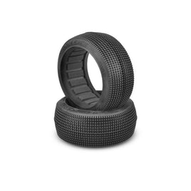 J Concepts - Blockers Aqua (A2) Compound Tires, fits 83mm 1/8th Buggy Wheel - Hobby Recreation Products