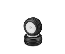 J Concepts - Carvers Tires, Green Compound, Pre-Mounted on White Wheels, fits Losi Mini-T 2.0 - Hobby Recreation Products