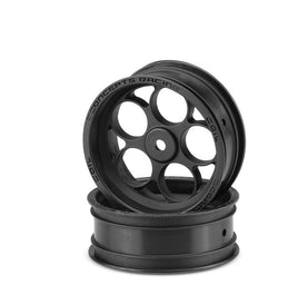J Concepts - Coil 2.2" 12mm Hex Front Black Wheel, for - Slash, Bandit, DR10 or Street Eliminators - Hobby Recreation Products