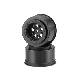 J Concepts - Coil Mambo 2.2 x 3.0" 12mm Hex Rear Black Wheels, for Slash, Bandit, DR10 or Street Eliminator Cars - Hobby Recreation Products