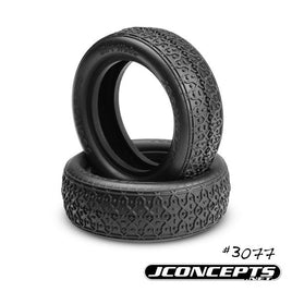 J Concepts - Dirt Webs Tires-Green Compound- Fits 2.2" 2WD Front Wheel - Hobby Recreation Products