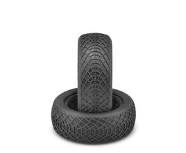 J Concepts - Ellipse Blue Compound Tires, Fits 2.2" Buggy Front Wheel - Hobby Recreation Products