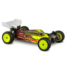 J Concepts - F2 Tekno EB410 Clear Body, w/ Aero S-Type Wing, Light Weight - Hobby Recreation Products