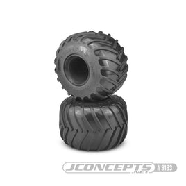 J Concepts - Golden Years Monster Truck Tire, Blue (Soft) Compound (1 Pair) for 2.6 x 3.6" MT Wheel - Hobby Recreation Products