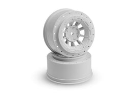 J Concepts - Hazard - Losi SCT-E Wheel - White - 2pc. - Hobby Recreation Products