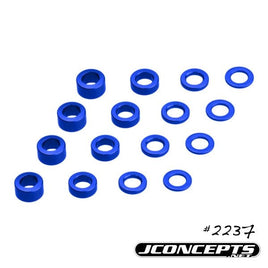 J Concepts - Metric Washer Set (.5, 1, 2 and 3mm Thickness) 16Pc - Hobby Recreation Products