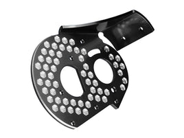 J Concepts - RC10 Aluminum Rear Motor Plate, Honeycomb, Black - Hobby Recreation Products