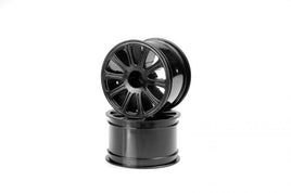 J Concepts - Rulux - 1/16th E-Revo Wheel - 2.2" - Black - 2pc - Hobby Recreation Products