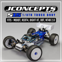 J Concepts - S15 - 1/8th Truck Body - Fits MBX8T, RC8T4, 8ight-XT, NT48 2.0, Body Only, Clear - Hobby Recreation Products