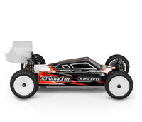 J Concepts - S2 - Schumacher Cat L1 Evo 1/10 Buggy Clear Body w/ Carpet/Turf Wing, Lightweight - Hobby Recreation Products