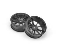 J Concepts - Tactic, Slash|Bandit, Street Eliminator 2.2" 12mm Hex Front Wheel, Black - Hobby Recreation Products