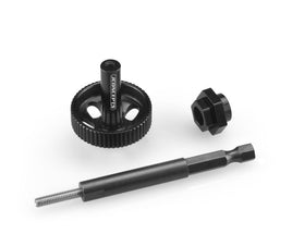 J Concepts - Tire Break-In Drill Adaptor Kit, Black - Hobby Recreation Products