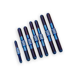 J Concepts - TLR 8ight-X 2.0 / XE 2.0 Fin Titanium Turnbuckle Set, Burnt Blue, 7pc - Hobby Recreation Products