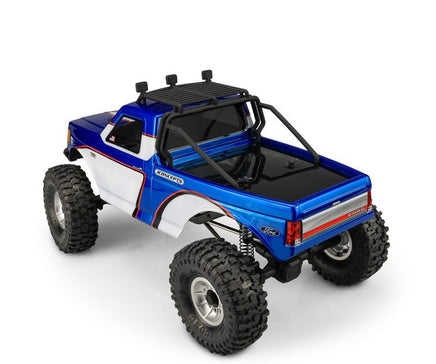 J Concepts - Tucked 1989 Ford F-250 Clear Body, 12.3" Wheelbase - Hobby Recreation Products