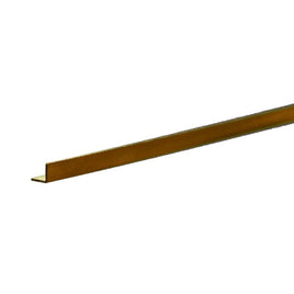 K & S Metals - Brass Angle: 0.014" Wall - 1/8" Leg Length - 12" Long - Hobby Recreation Products