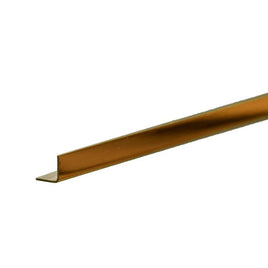 K & S Metals - Brass Angle: 0.014" Wall - 3/16" Leg Length - 12" Long - Hobby Recreation Products