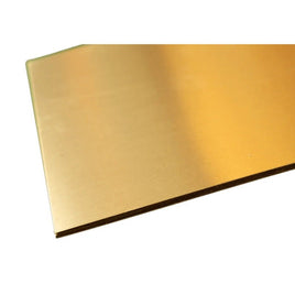 K & S Metals - Brass Sheet: 0.010" Thick x 4" Wide x 10" Long - Hobby Recreation Products