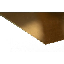 K & S Metals - Brass Sheet: 0.010" Thick x 6" Wide x 12" Long - Hobby Recreation Products