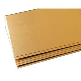 K & S Metals - Brass Sheet: 0.016" Thick 4" Wide x 10" Long - Hobby Recreation Products