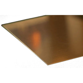 K & S Metals - Brass Sheet: 0.016" Thick x 6" Wide x 12" Long - Hobby Recreation Products