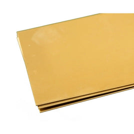 K & S Metals - Brass Sheet: 0.032" Thick x 4" Wide x 10" Long - Hobby Recreation Products