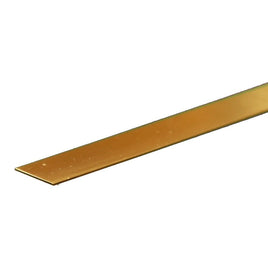 K & S Metals - Brass Strip: 0.016" Thick x 1/2" Wide x 12" Long - Hobby Recreation Products