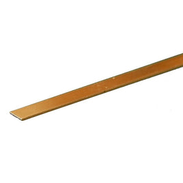 K & S Metals - Brass Strip: 0.025" Thick x 1/4" Wide x 12" Long - Hobby Recreation Products
