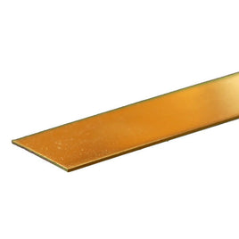 K & S Metals - Brass Strip: 0.032" Thick x 1" Wide x 12" Long - Hobby Recreation Products