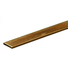 K & S Metals - Brass Strip: 0.064" Thick x 1/2" Wide x 12" Long - Hobby Recreation Products
