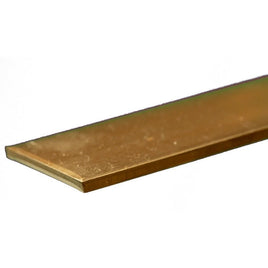 K & S Metals - Brass Strip: 0.093" Thick x 1" Wide x 12" Long - Hobby Recreation Products