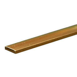 K & S Metals - Brass Strip: 0.093" Thick x 1/2" Wide x 12" Long - Hobby Recreation Products