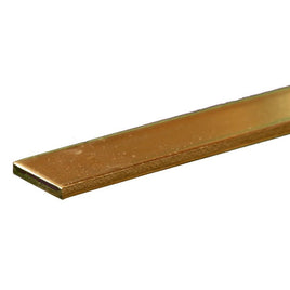K & S Metals - Brass Strip: 0.093" Thick x 3/4" Wide x 12" Long - Hobby Recreation Products