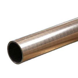 K & S Metals - Round Aluminum Tube: 1/2" OD x 0.029" Wall x 12" Long - Hobby Recreation Products