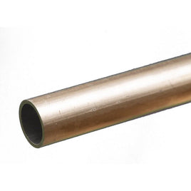 K & S Metals - Round Aluminum Tube: 1/2" OD x 0.035" Wall x 12" Long - Hobby Recreation Products
