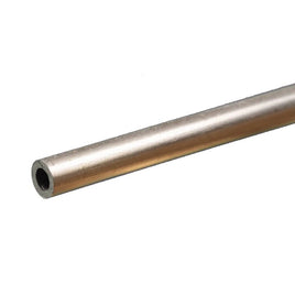 K & S Metals - Round Aluminum Tube: 1/4" OD x 0.049" Wall x 12" Long - Hobby Recreation Products