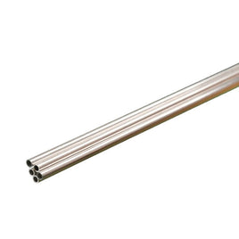 K & S Metals - Round Aluminum Tube: 1/8" OD x 0.014" Wall x 36" Long - Hobby Recreation Products