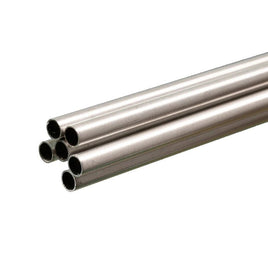 K & S Metals - Round Aluminum Tube: 7/32" OD x 0.014" Wall x 36" Long - Hobby Recreation Products