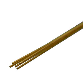 K & S Metals - Round Brass Rod: 0.020" OD x 12" Long - Hobby Recreation Products