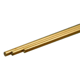 K & S Metals - Round Brass Rod: 0.081" OD x 12" Long - Hobby Recreation Products