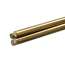 K & S Metals - Round Brass Rod: 1/4" OD x 36" Long - Hobby Recreation Products